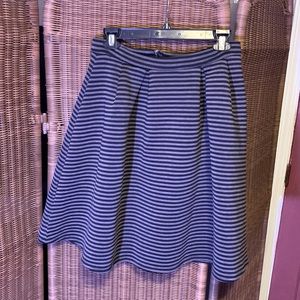 grey and black striped skirt